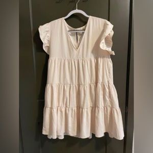 tiered ruffle dress